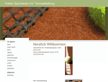 Tablet Screenshot of huelsersv-tennis.de